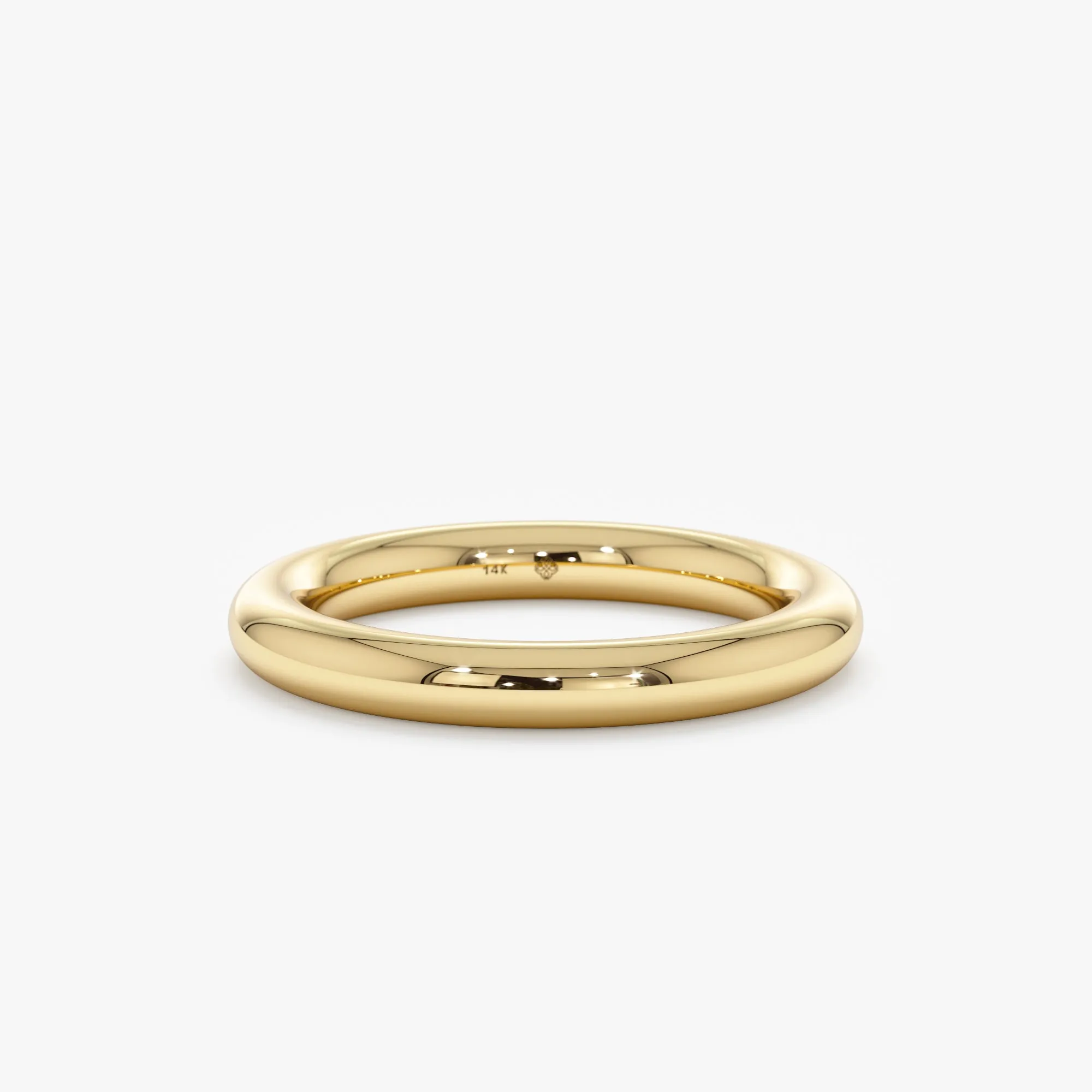 Round Wire Chunky Wedding Band - 3 mm, Ati SARAHELISE