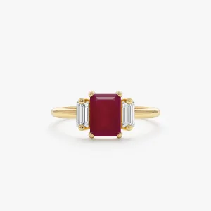 Ruby and Diamond Engagement Ring, Lauryn SARAHELISE
