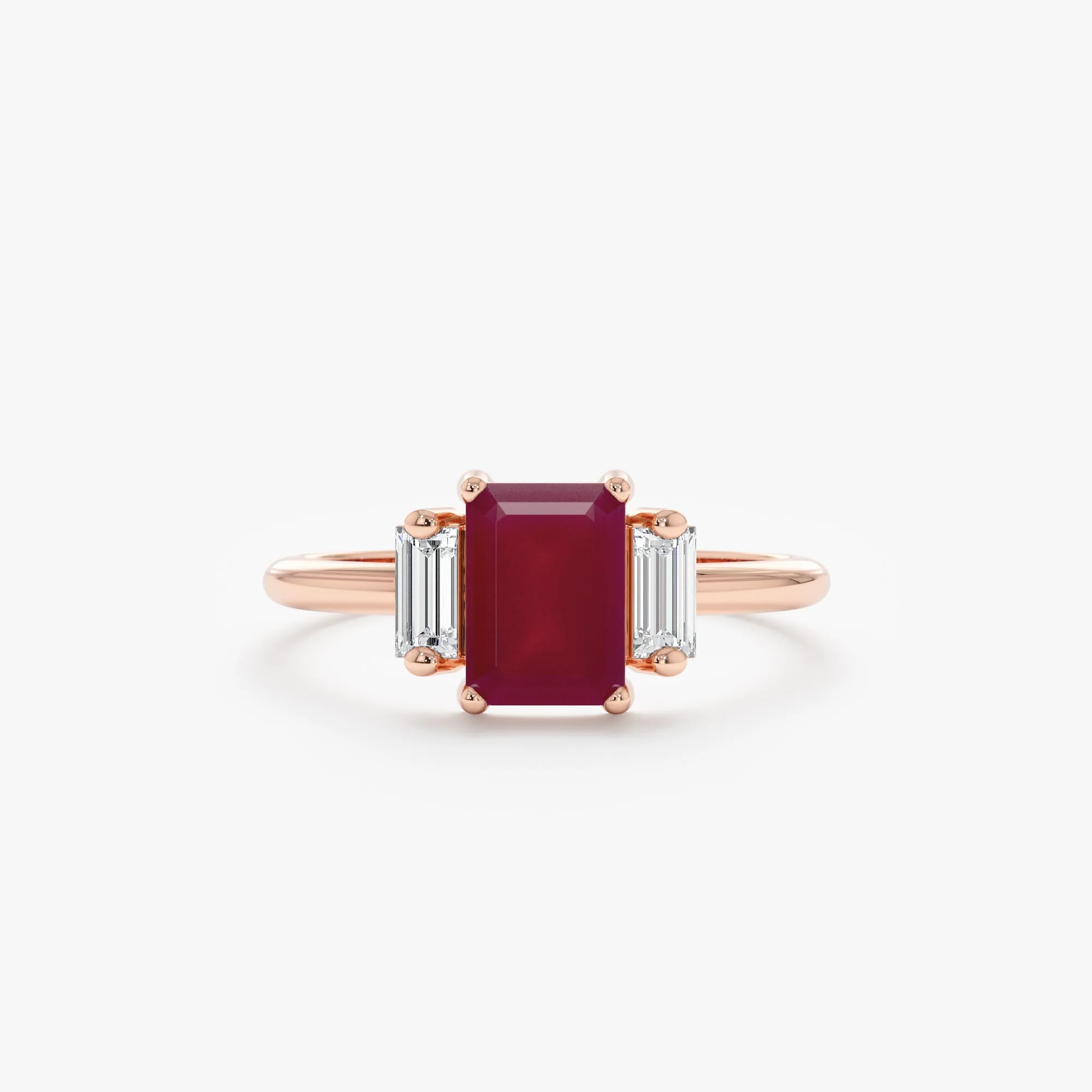 Ruby and Diamond Engagement Ring, Lauryn SARAHELISE