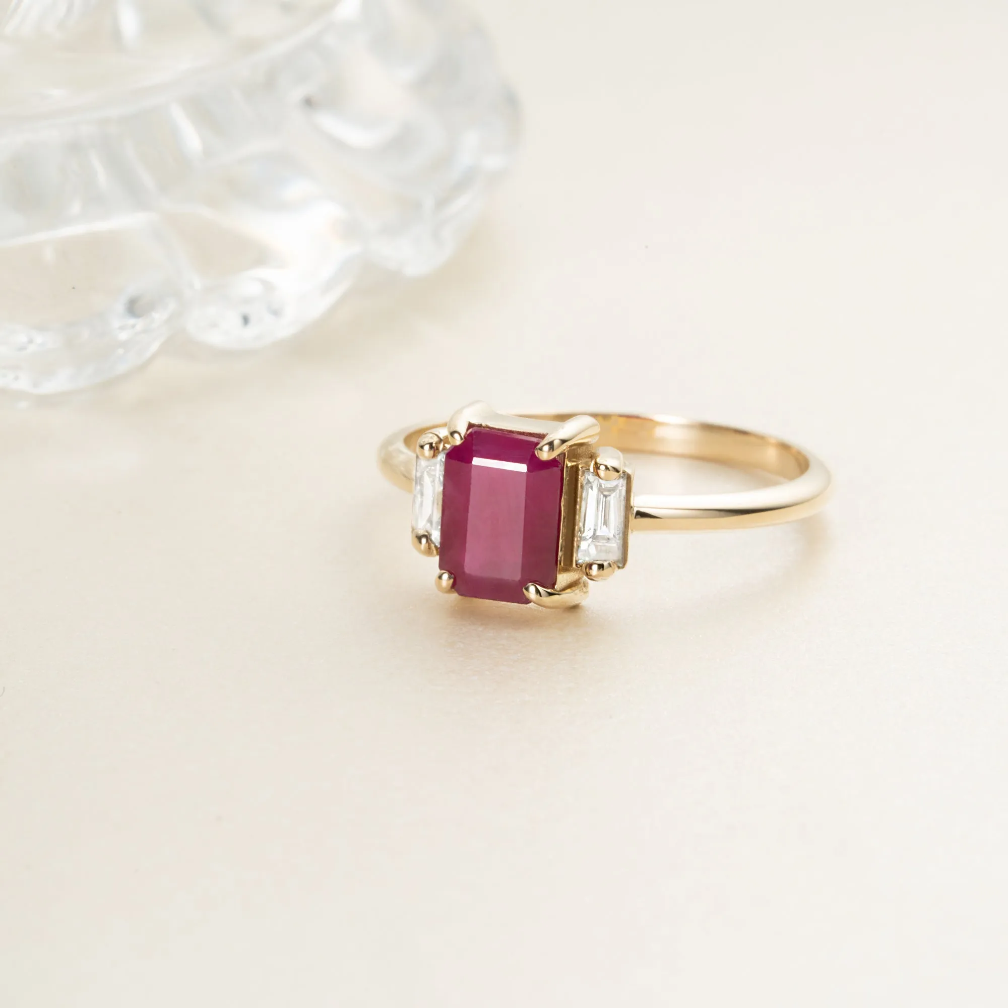 Ruby and Diamond Engagement Ring, Lauryn SARAHELISE