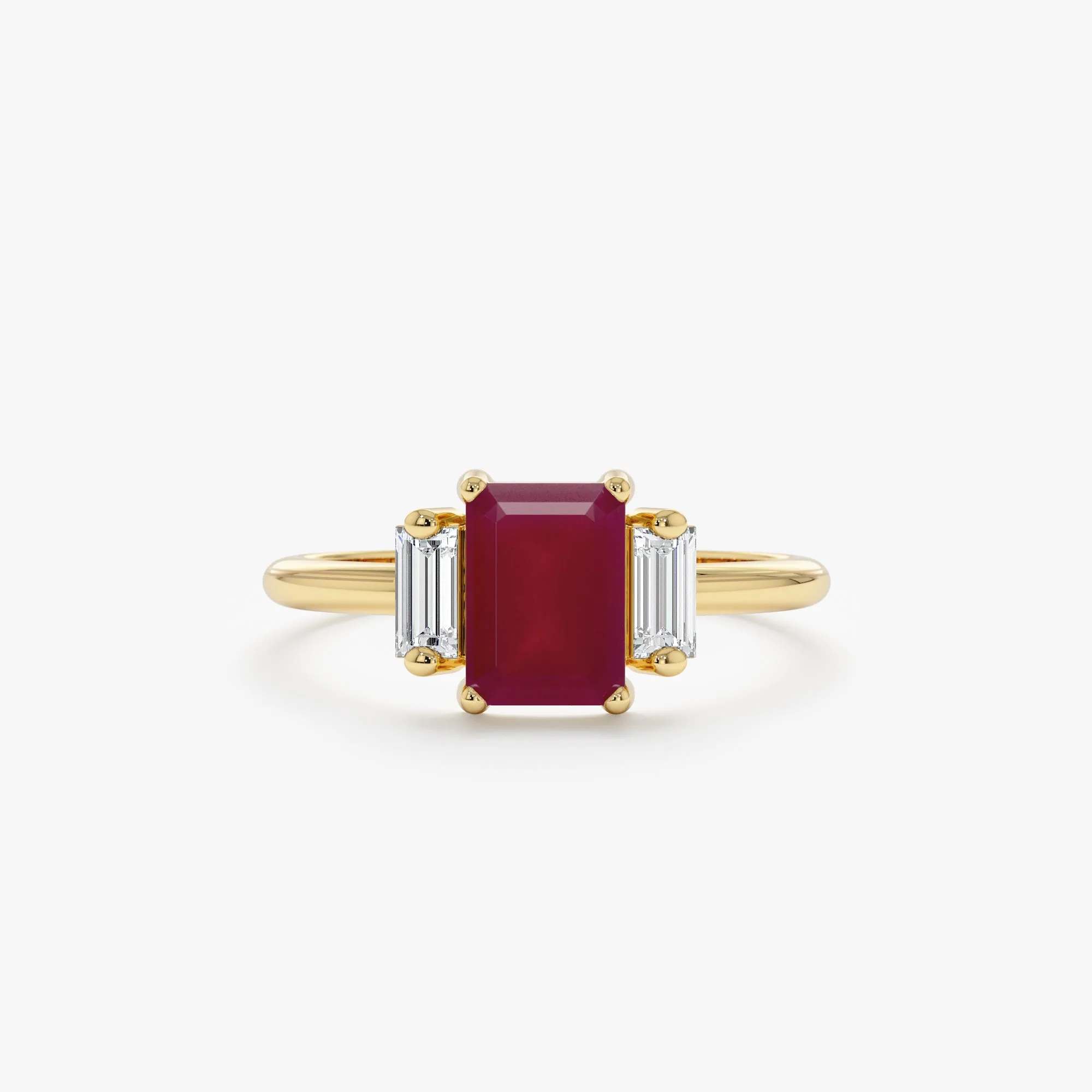 Ruby and Diamond Engagement Ring, Lauryn SARAHELISE