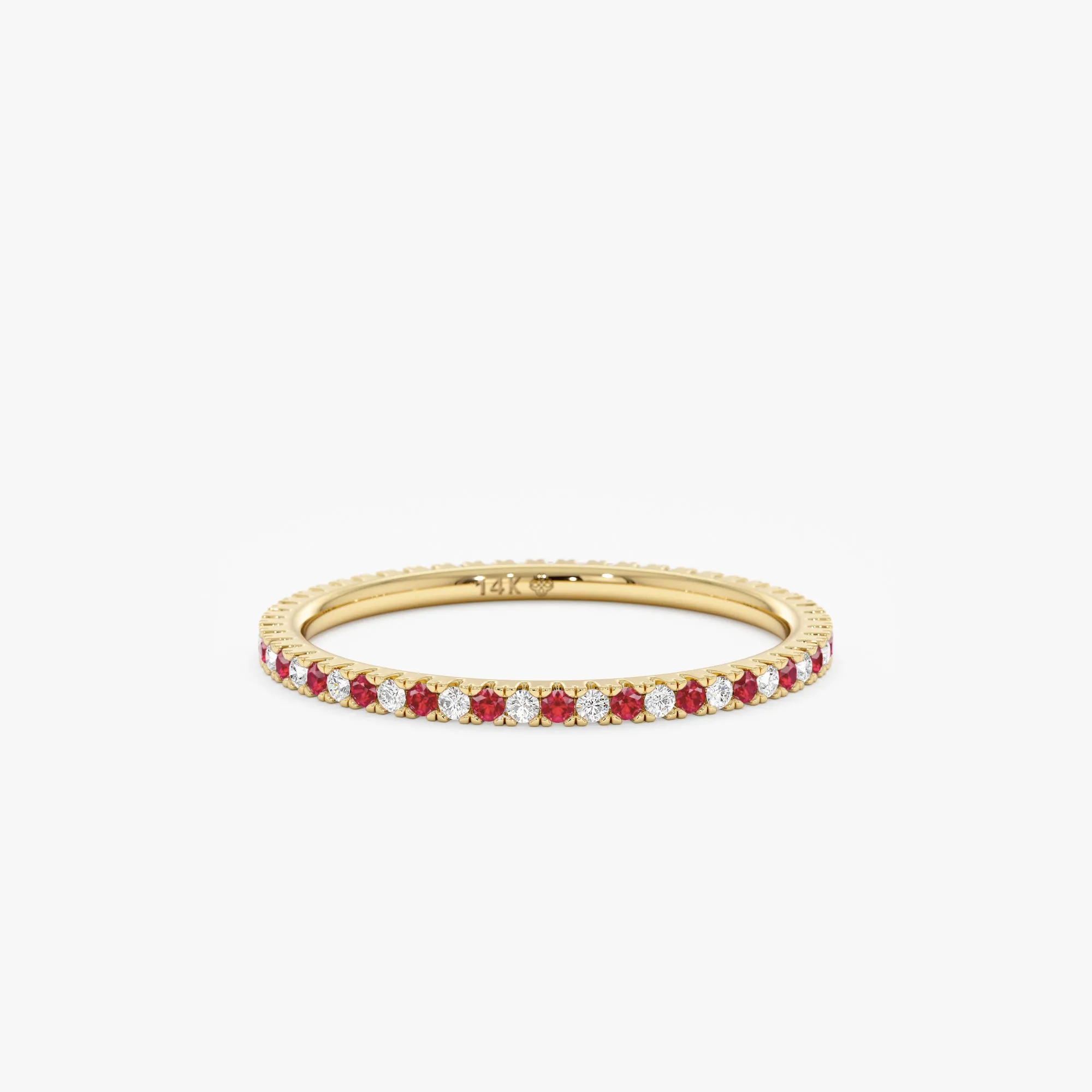 Ruby and Diamond Eternity Ring, Kiki SARAHELISE