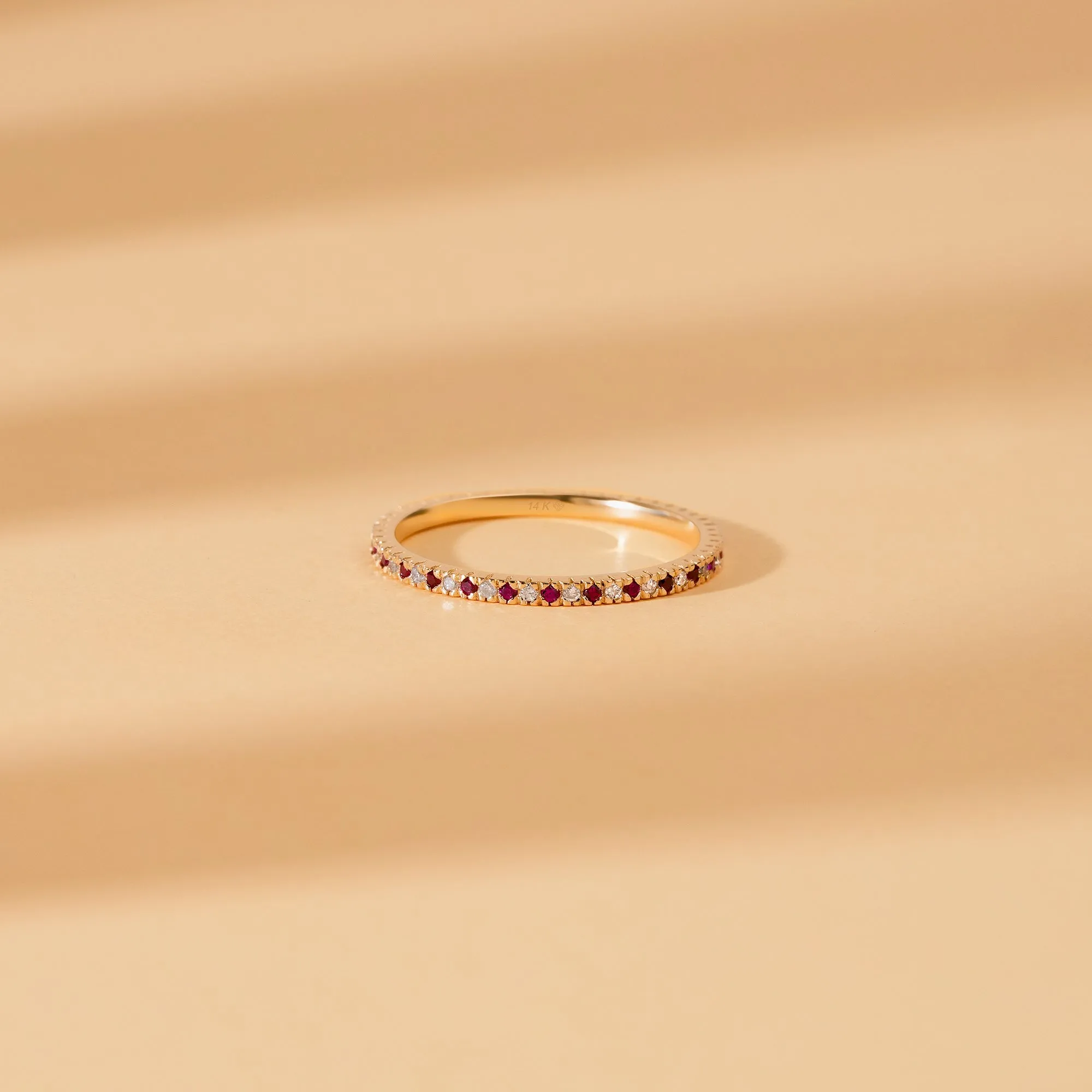 Ruby and Diamond Eternity Ring, Kiki SARAHELISE