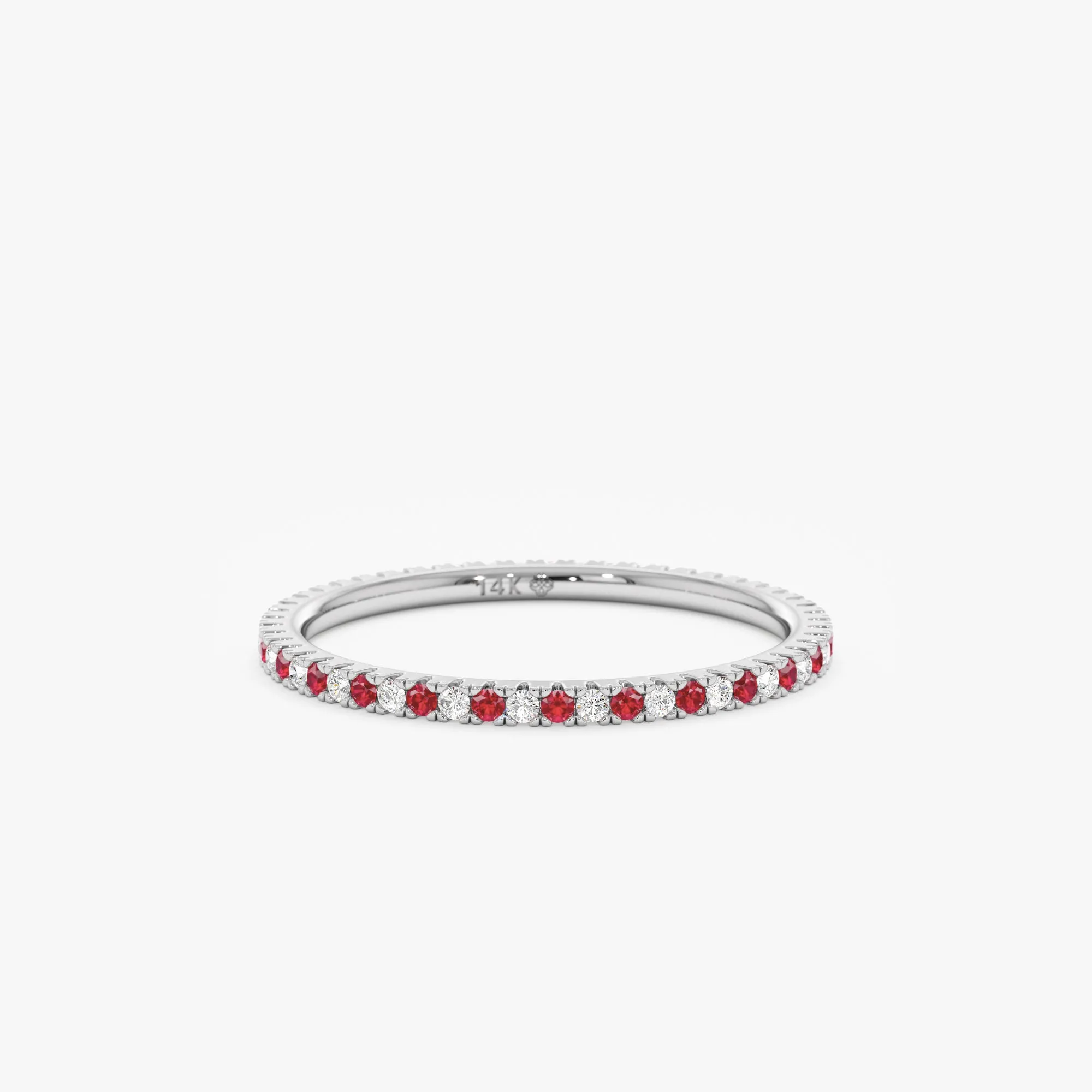 Ruby and Diamond Eternity Ring, Kiki SARAHELISE