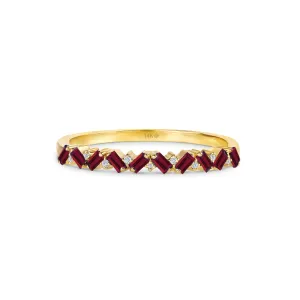 Ruby and Diamond Garland Ring, Fallon SARAHELISE