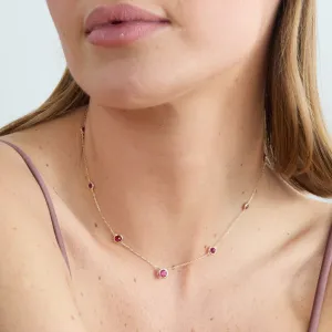 Ruby Choker Necklace, Reyna SARAHELISE