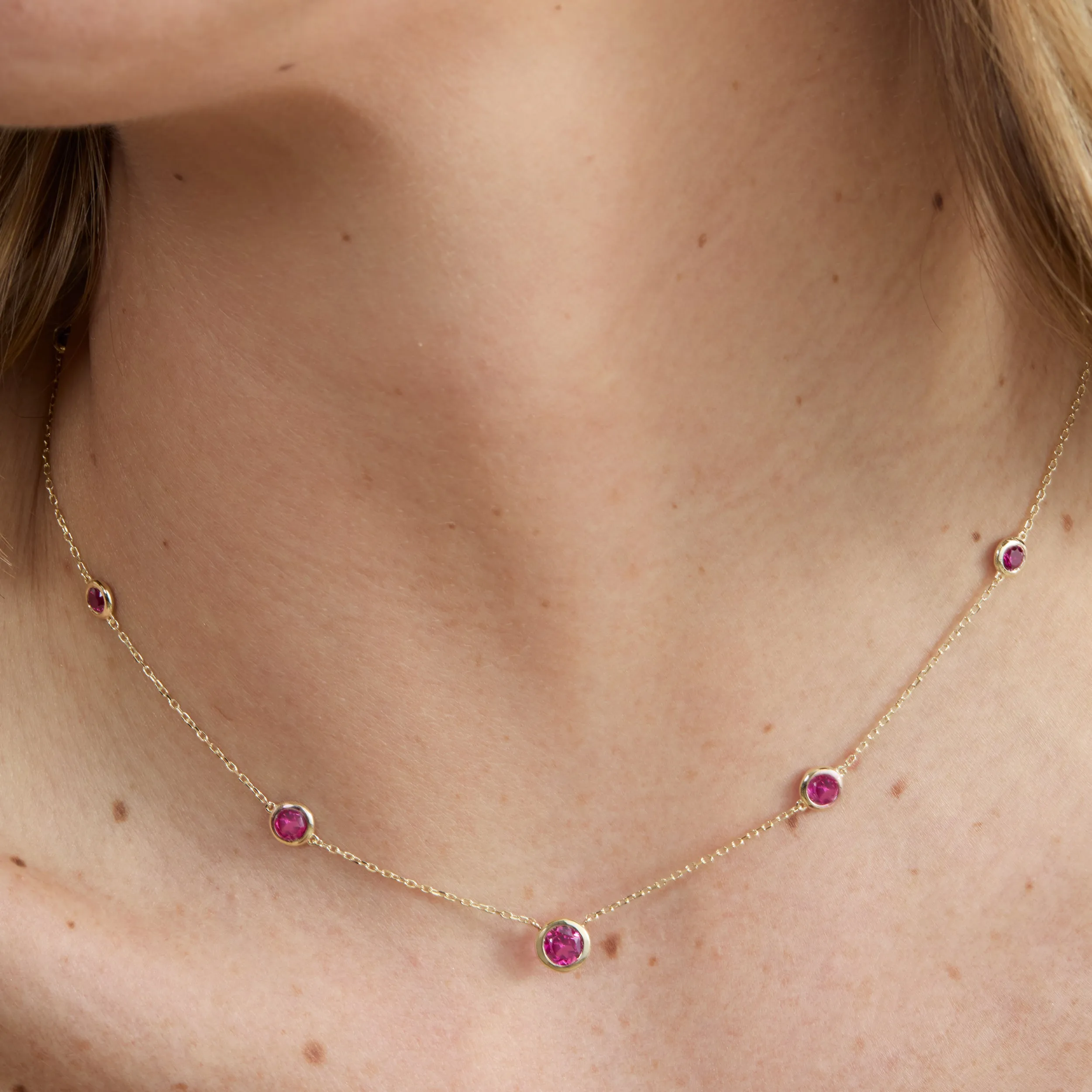 Ruby Choker Necklace, Reyna SARAHELISE