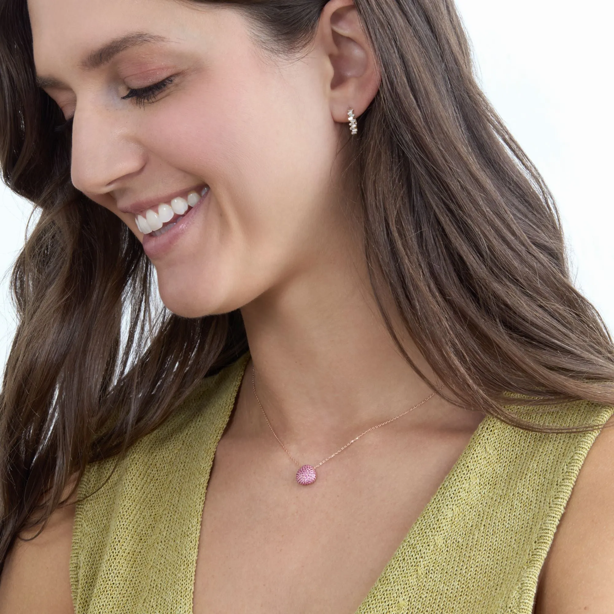 Ruby Cluster Necklace, Gita SARAHELISE
