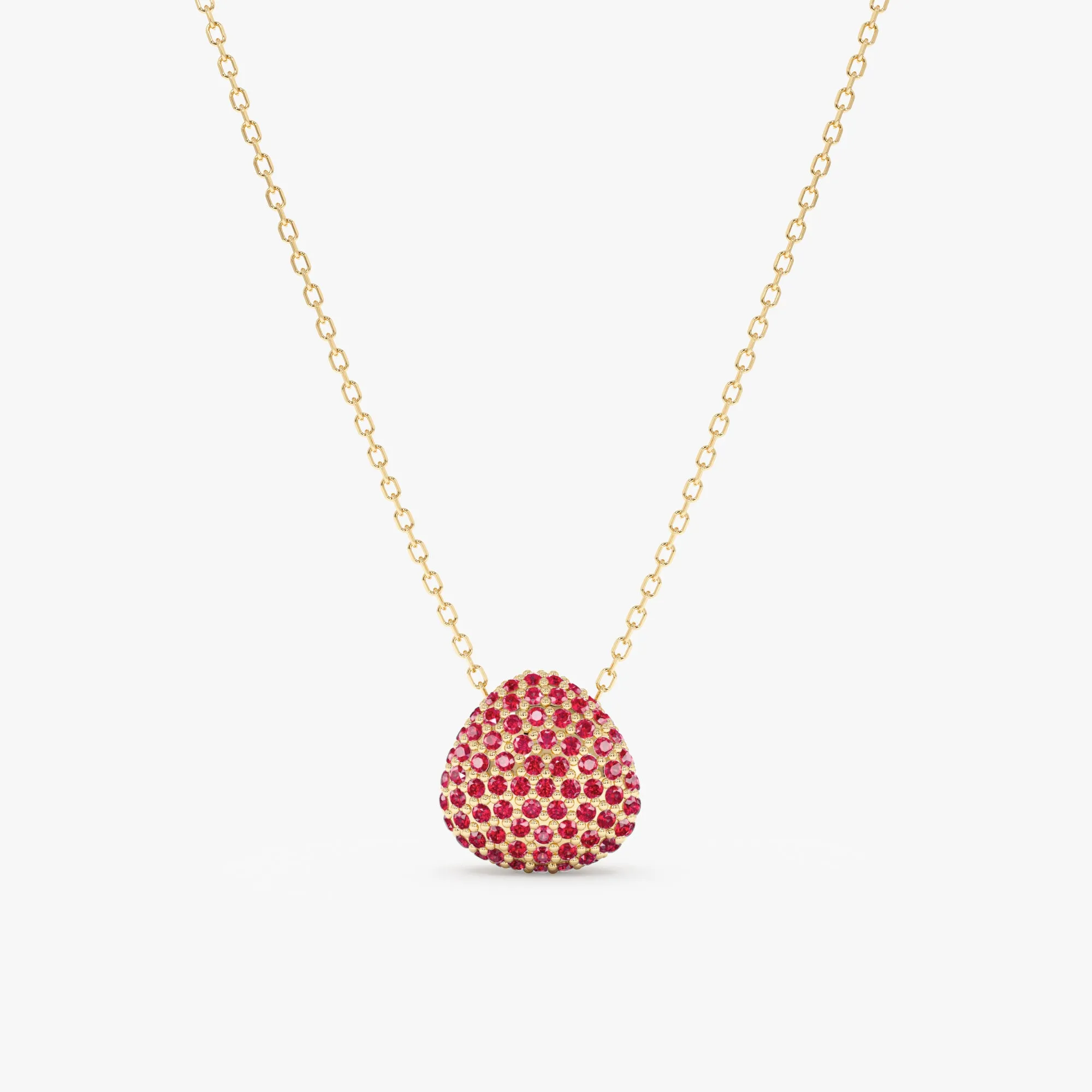 Ruby Cluster Necklace, Gita SARAHELISE