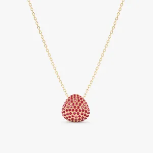 Ruby Cluster Necklace, Gita SARAHELISE