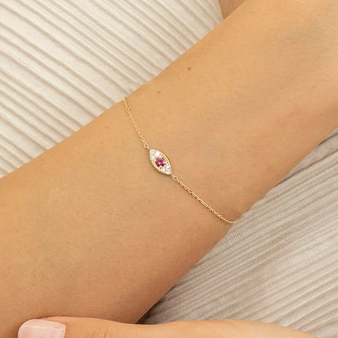 Ruby Eye Diamond Bracelet, Margaret SARAHELISE