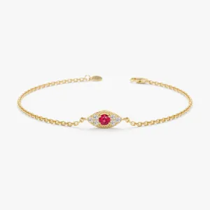 Ruby Eye Diamond Bracelet, Margaret SARAHELISE