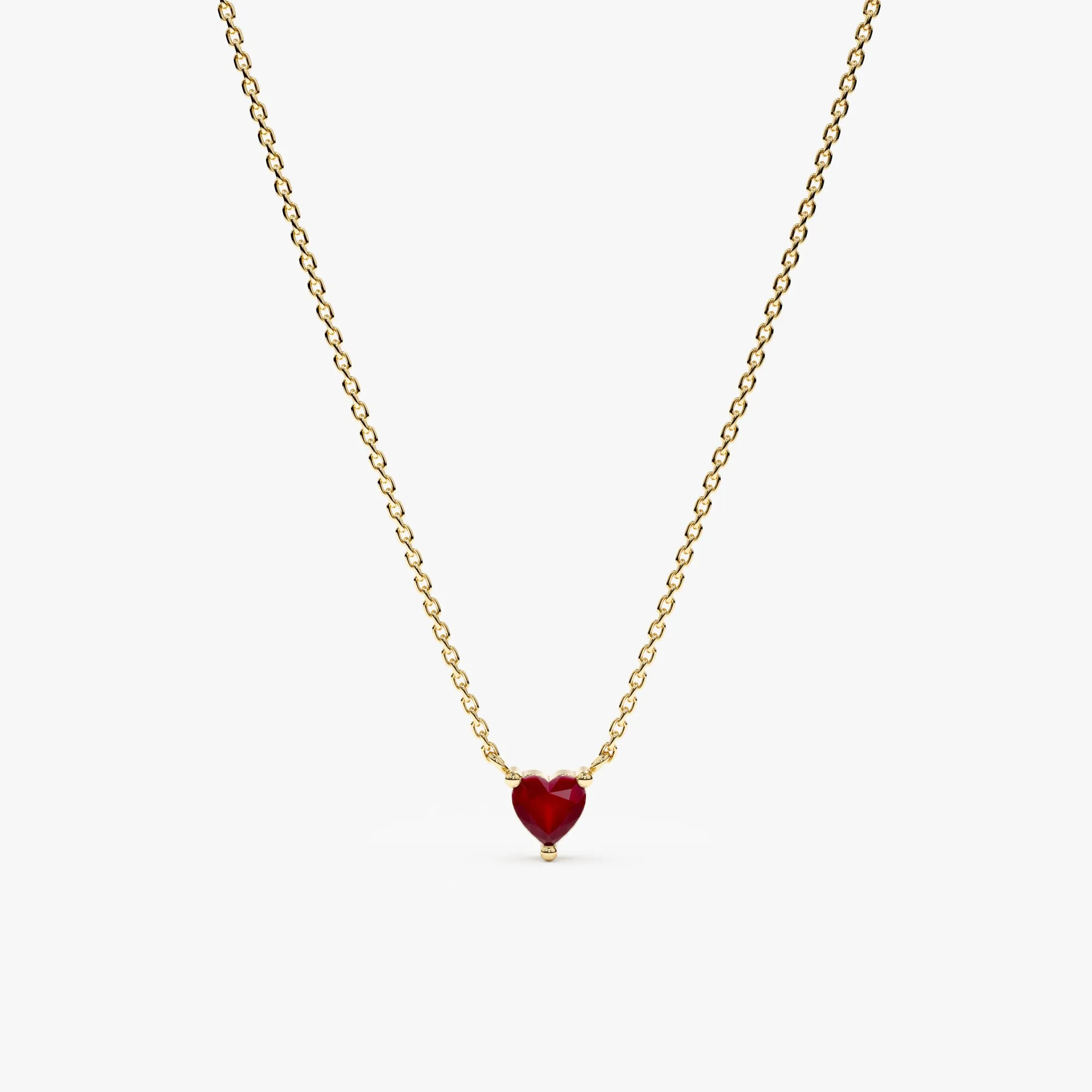 Ruby Heart Necklace, Corin SARAHELISE