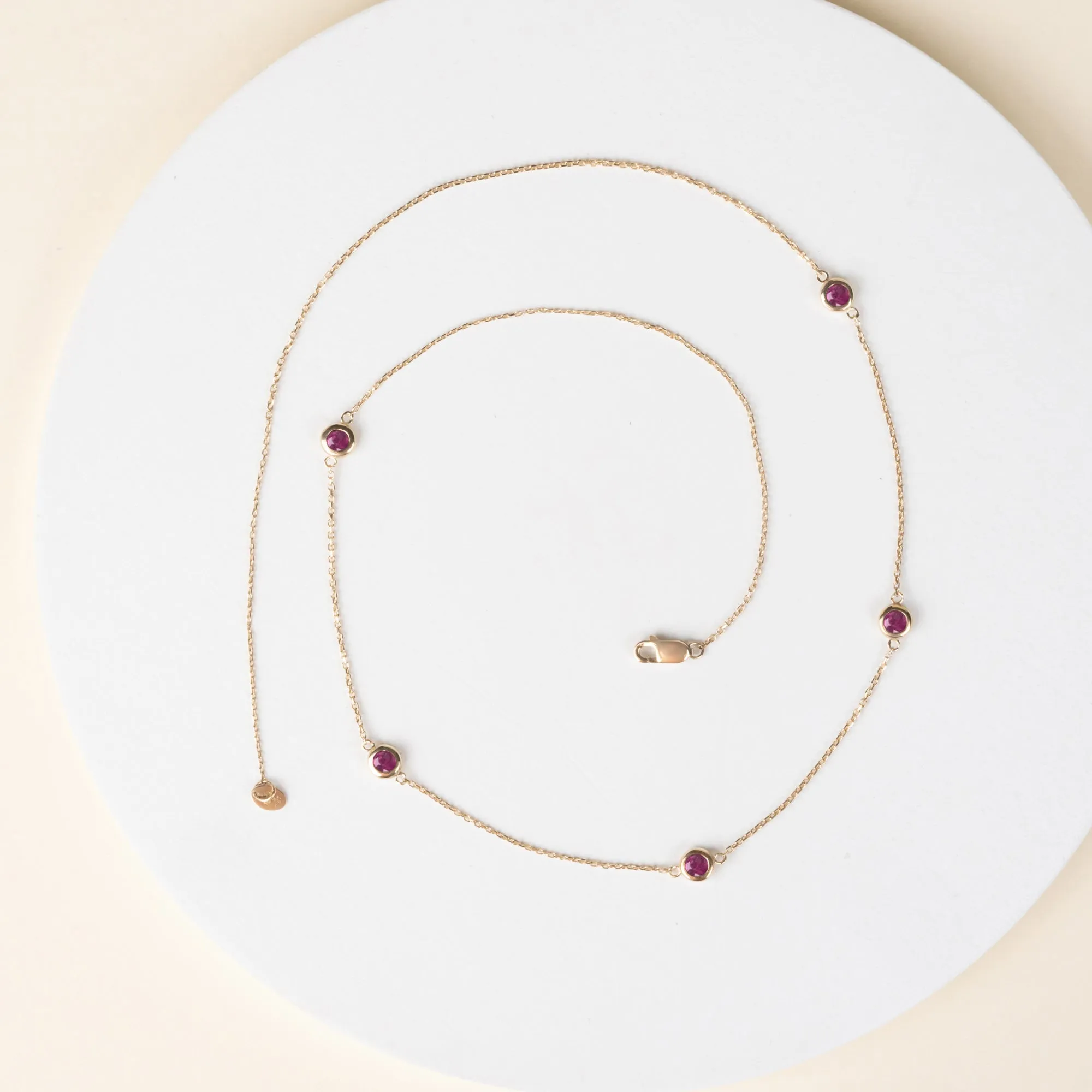 Ruby Station Necklace, Gwen SARAHELISE