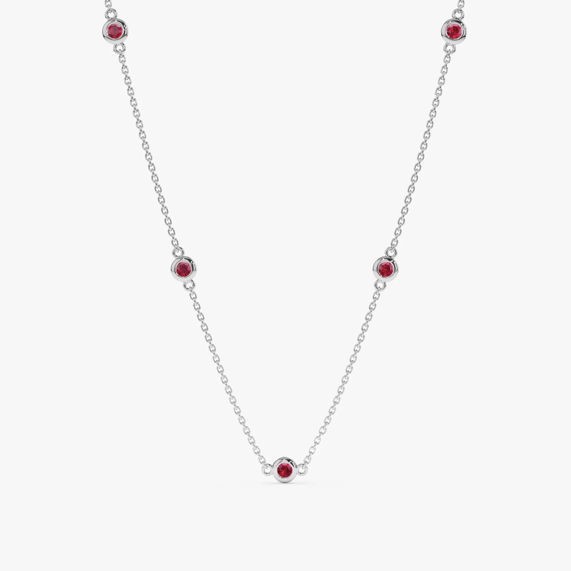 Ruby Station Necklace, Gwen SARAHELISE