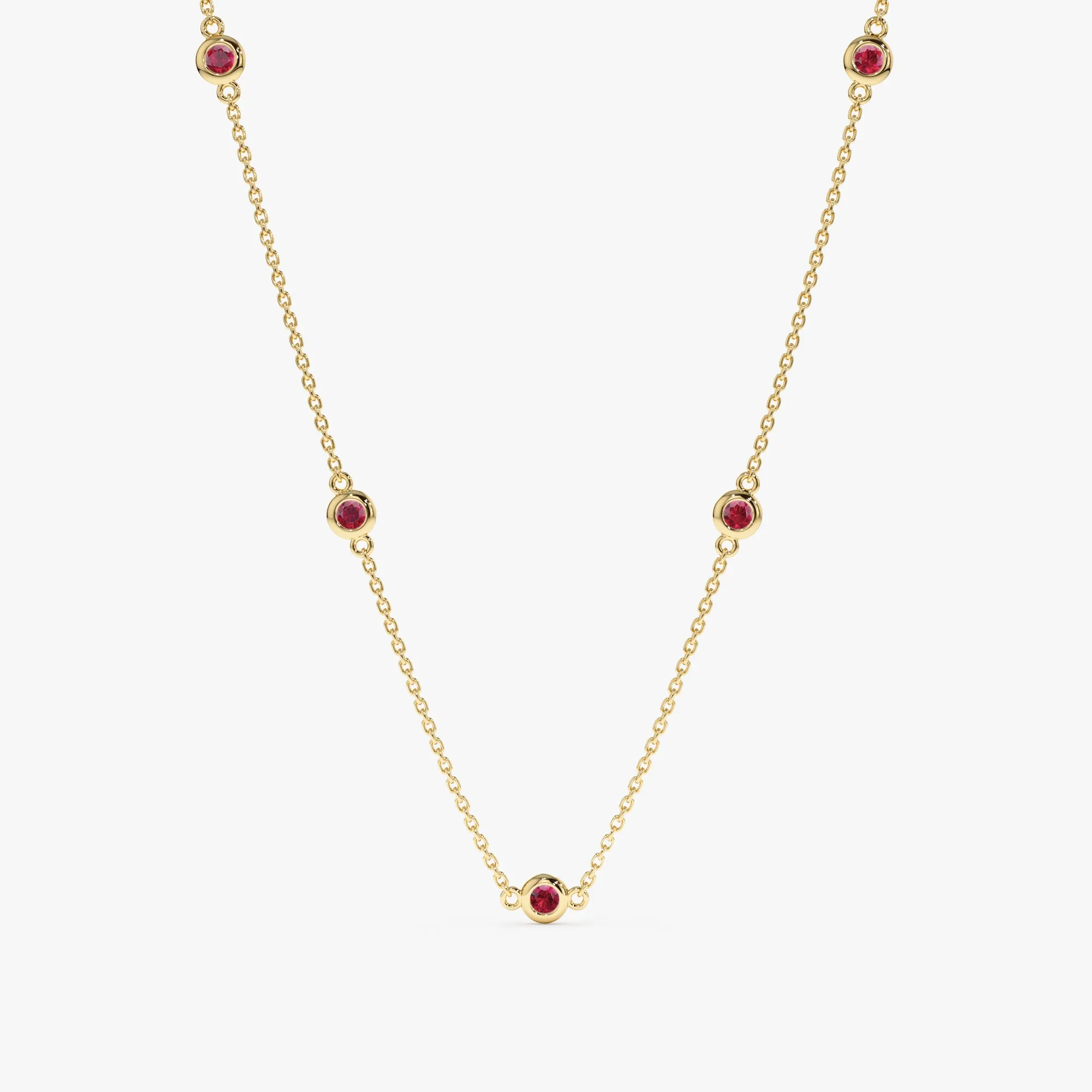 Ruby Station Necklace, Gwen SARAHELISE