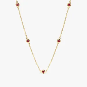 Ruby Station Necklace, Gwen SARAHELISE