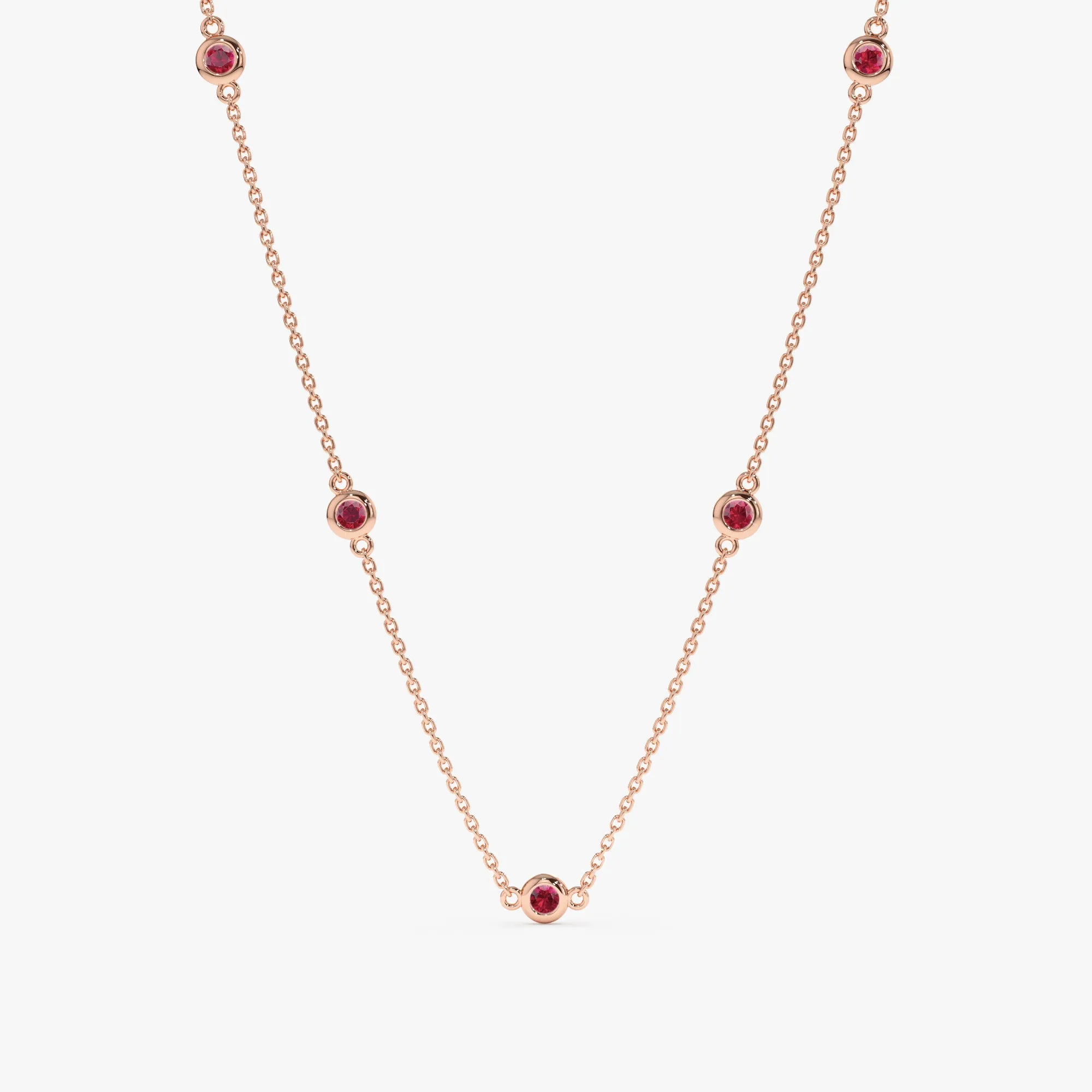 Ruby Station Necklace, Gwen SARAHELISE
