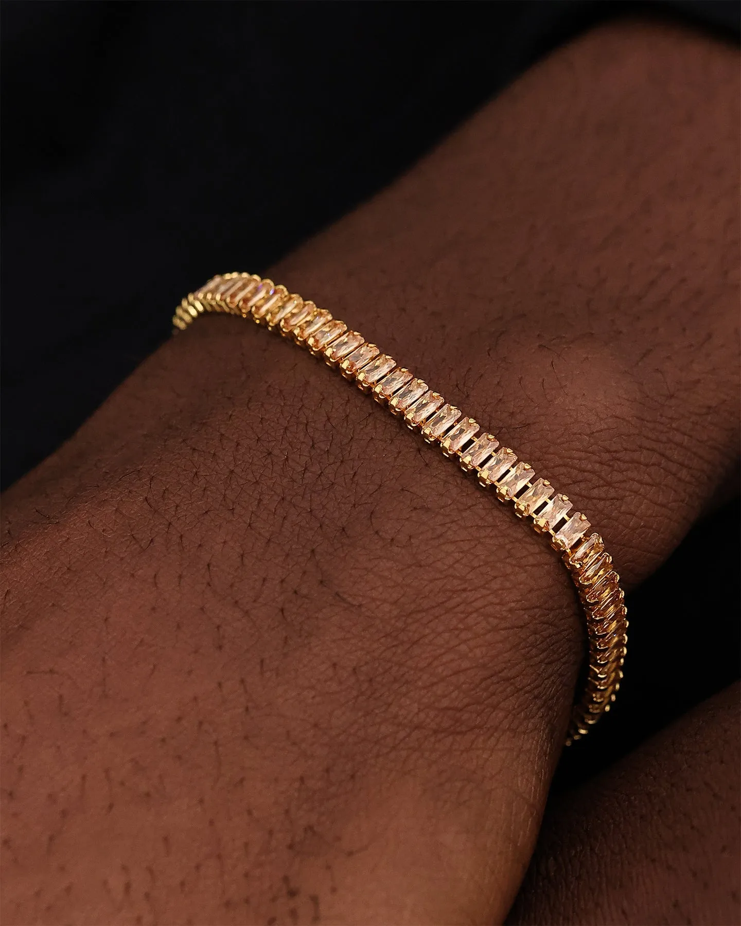 Saint Morta New Micro Baguette Bracelet Champagne/Gold