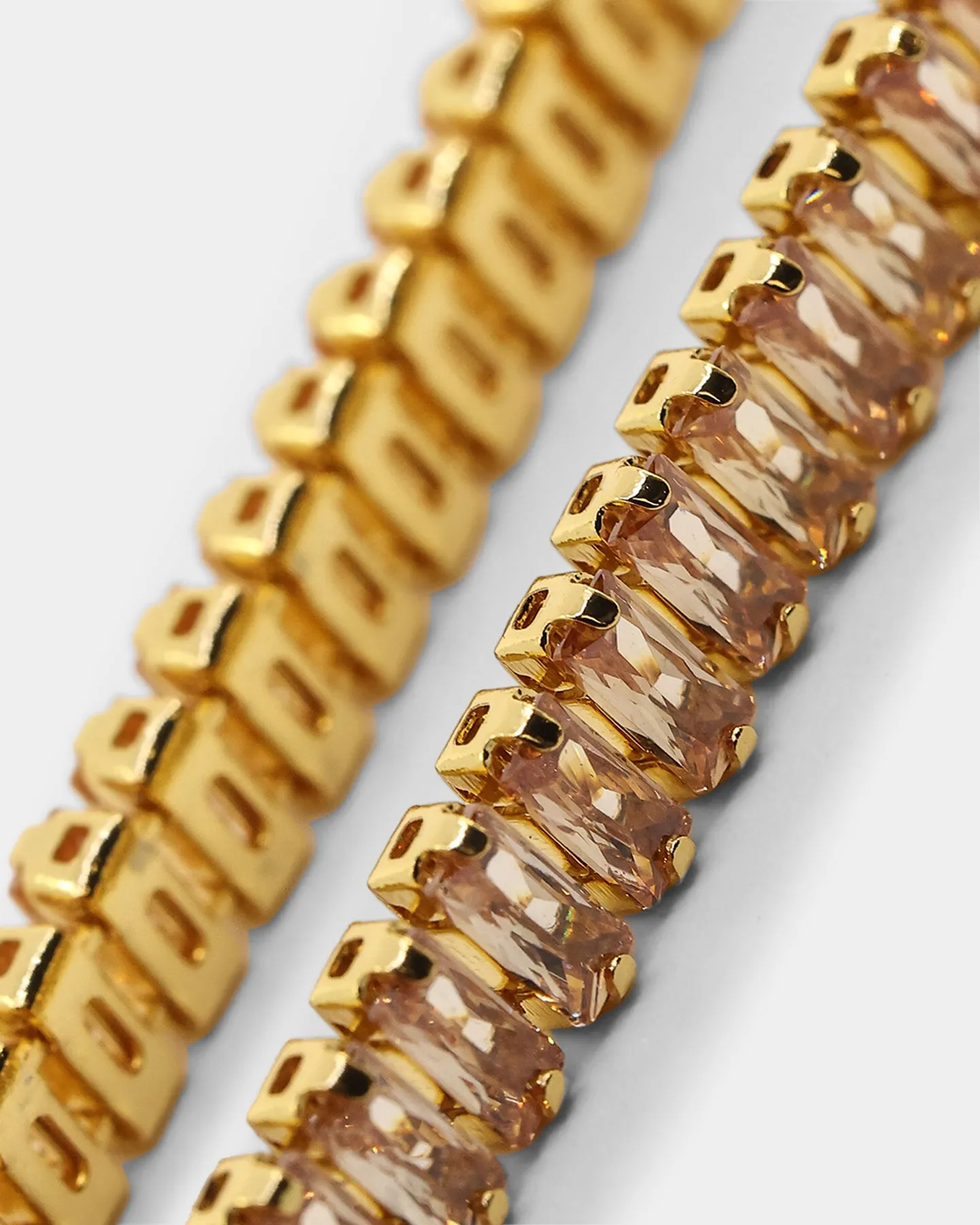 Saint Morta New Micro Baguette Bracelet Champagne/Gold