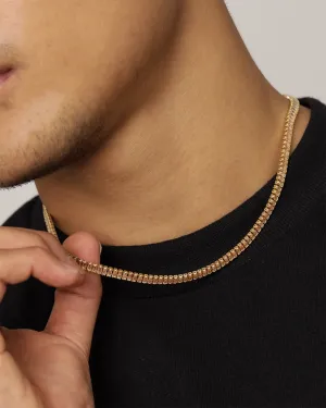 Saint Morta New Micro Baguette Chain Champagne/Gold