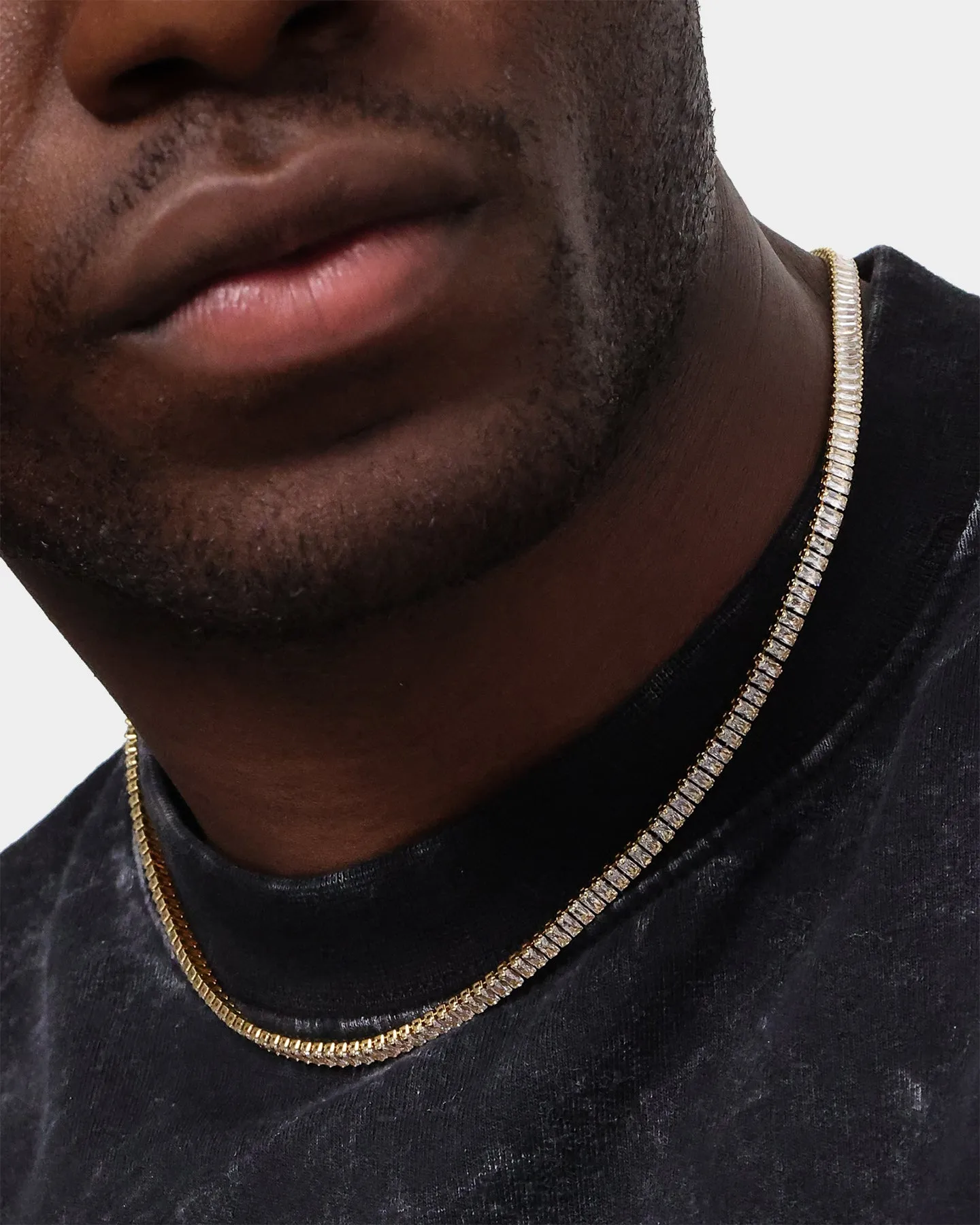 Saint Morta New Micro Baguette Chain Gold/Iced Gold