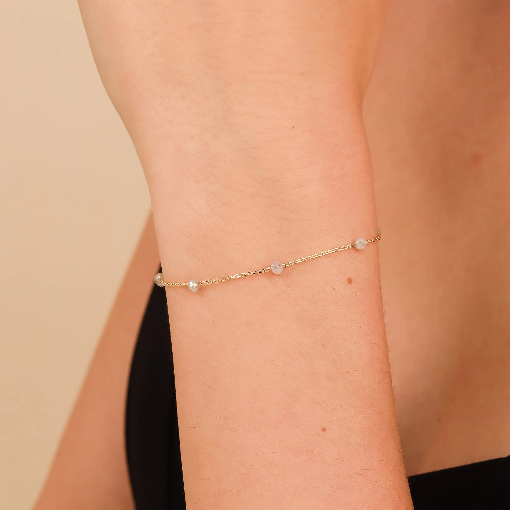 Salt & Pepper Diamond Station Bracelet, Allie SARAHELISE