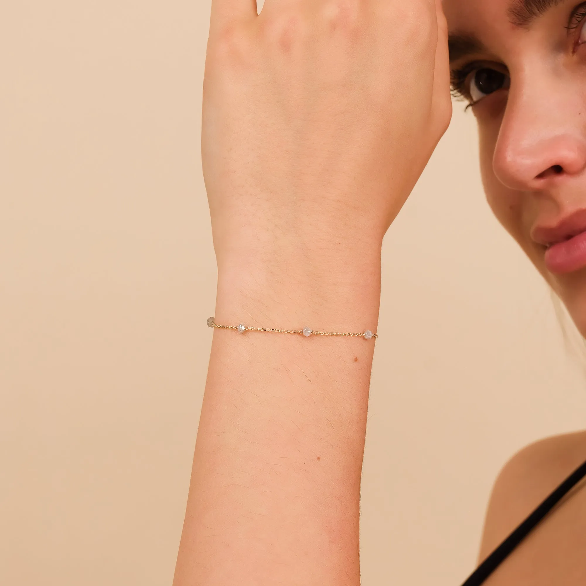 Salt & Pepper Diamond Station Bracelet, Allie SARAHELISE