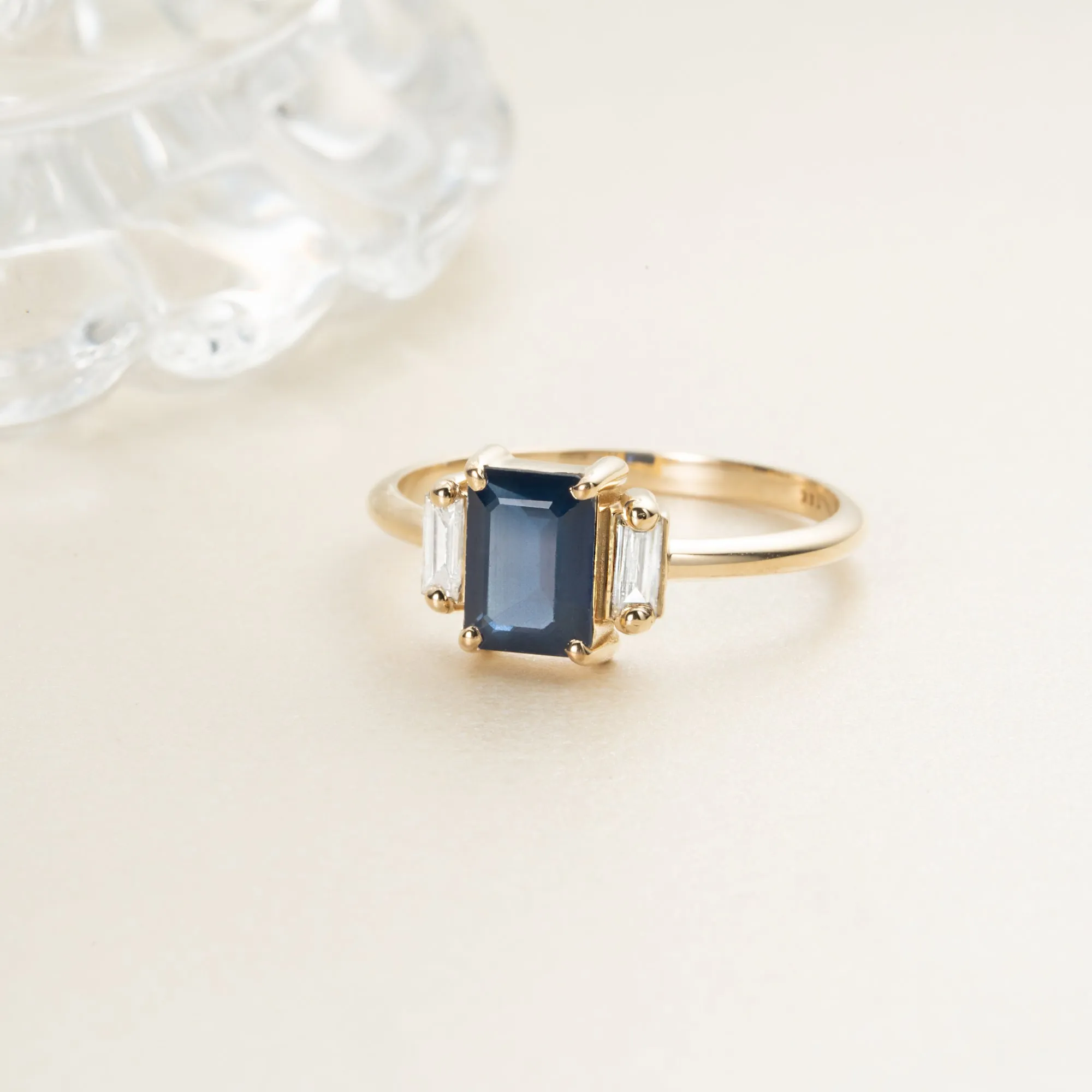Sapphire and Diamond Engagement Ring, Lauryn SARAHELISE