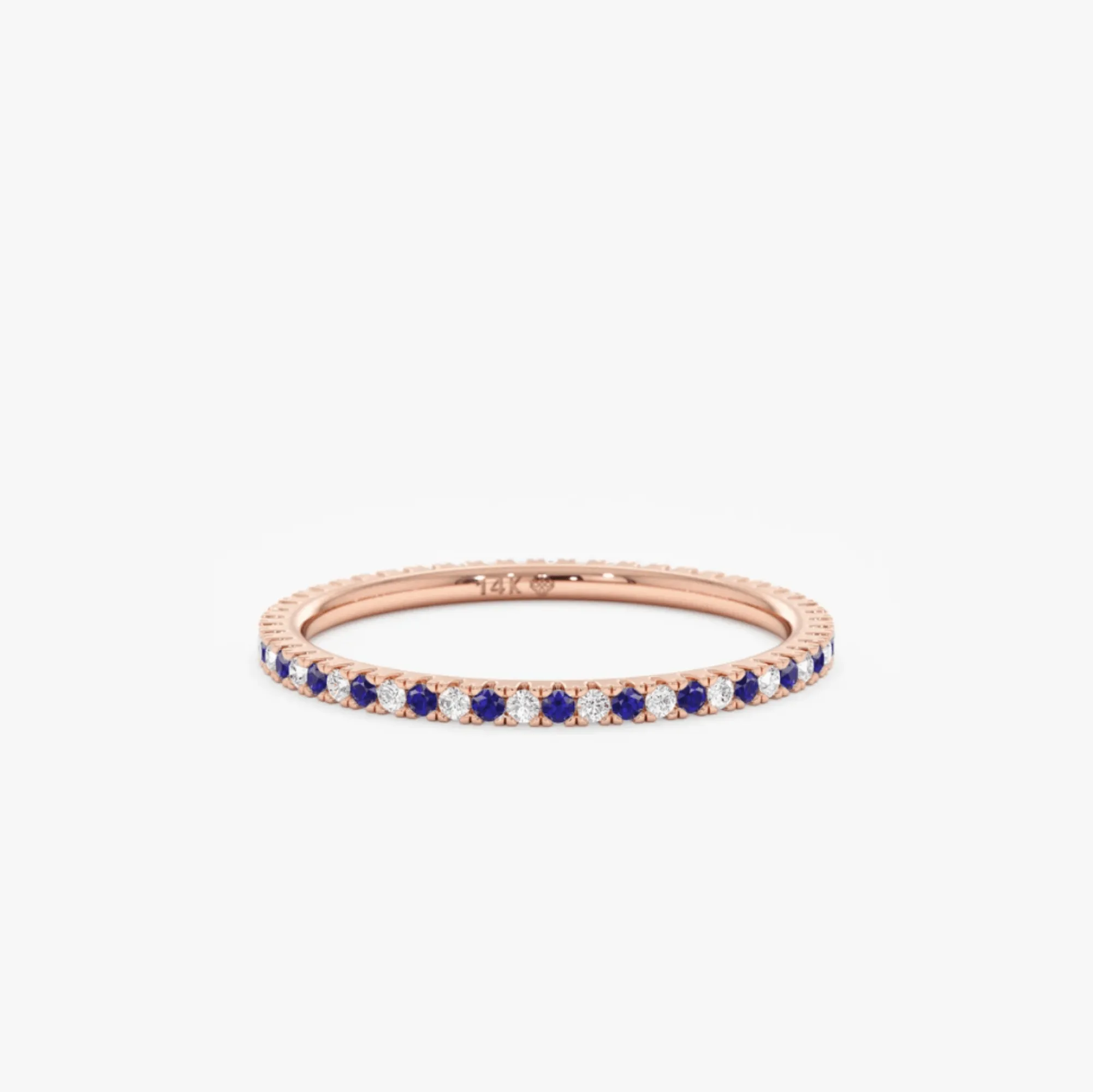 Sapphire and Diamond Eternity Ring, Kiki SARAHELISE