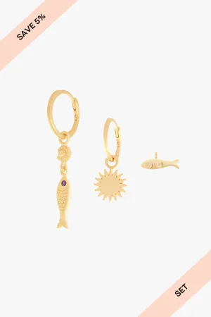 Sardinha Set Gold Plated Wildthings Collectables