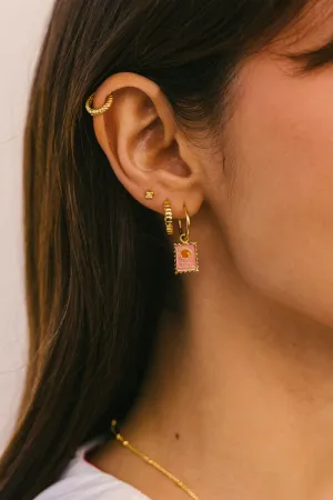 Selo Hoop Earring Gold Plated Wildthings Collectables