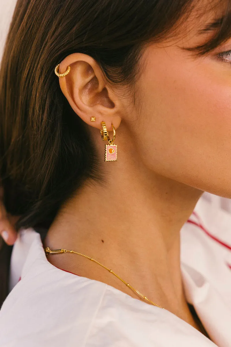 Selo Hoop Earring Gold Plated Wildthings Collectables