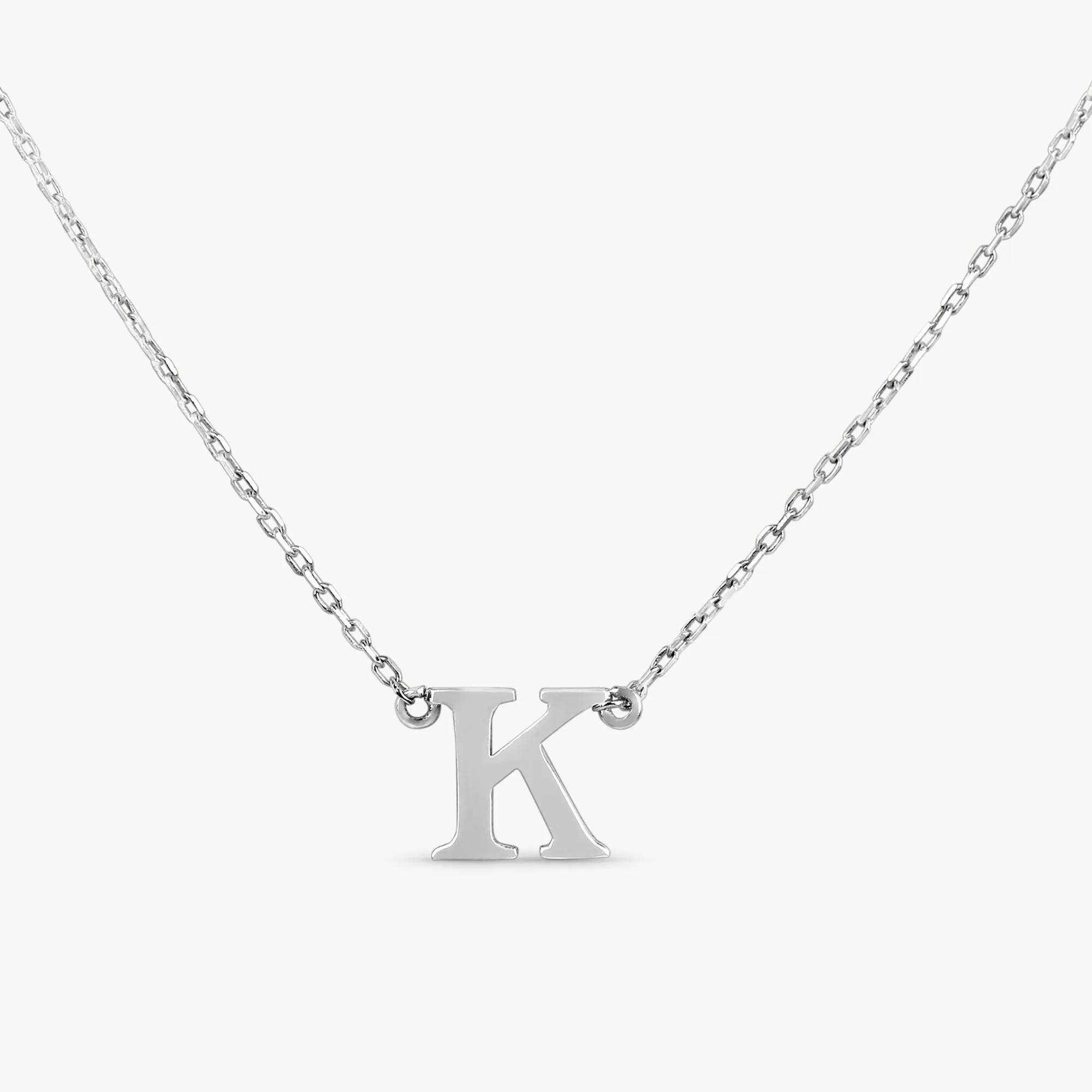 Serif Initial Necklace, Ivory SARAHELISE