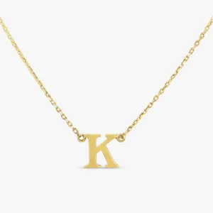Serif Initial Necklace, Ivory SARAHELISE