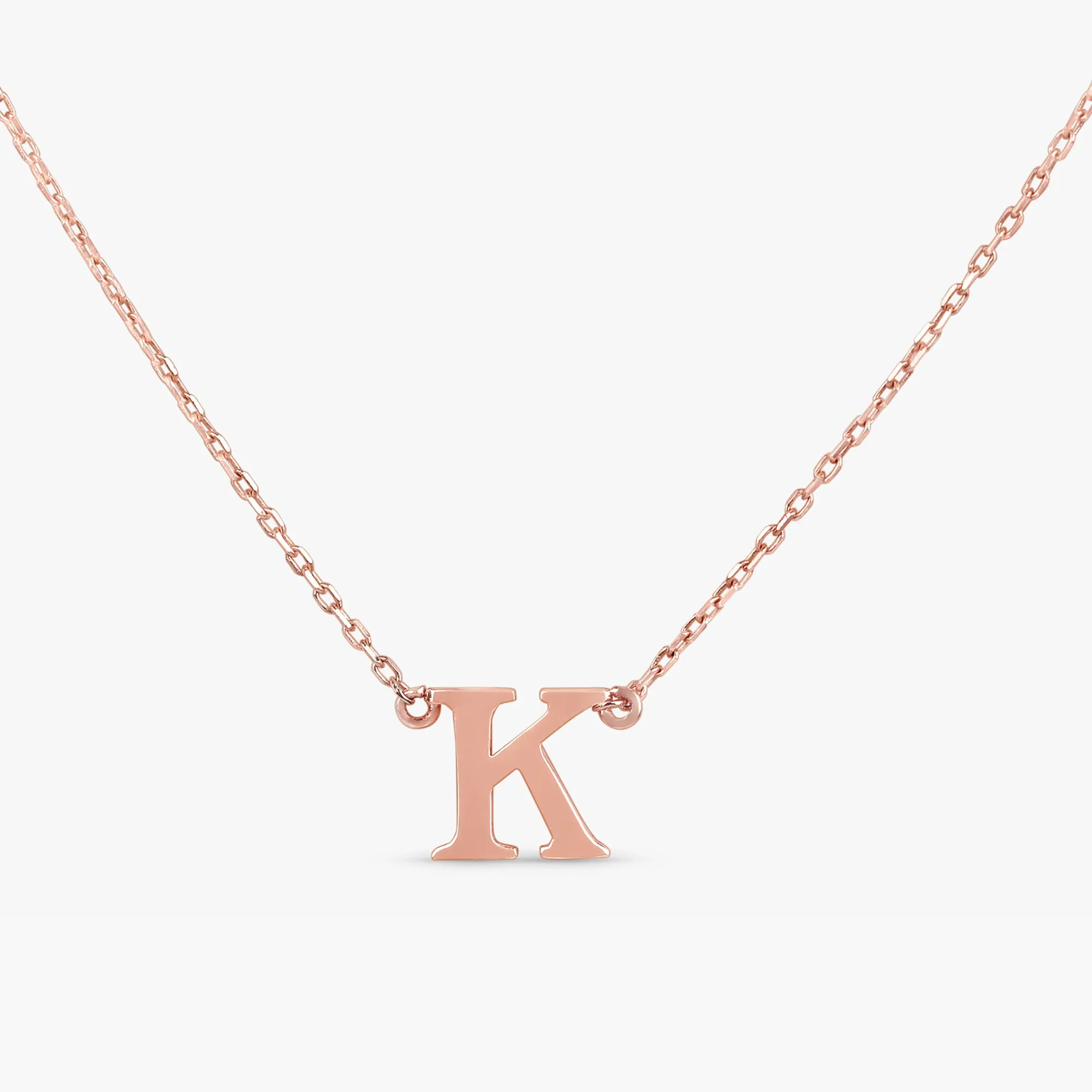 Serif Initial Necklace, Ivory SARAHELISE