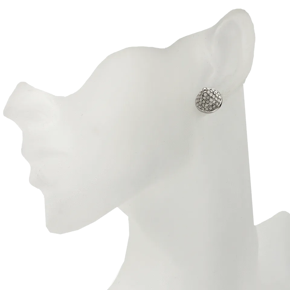 Silver Pave Cone Studs