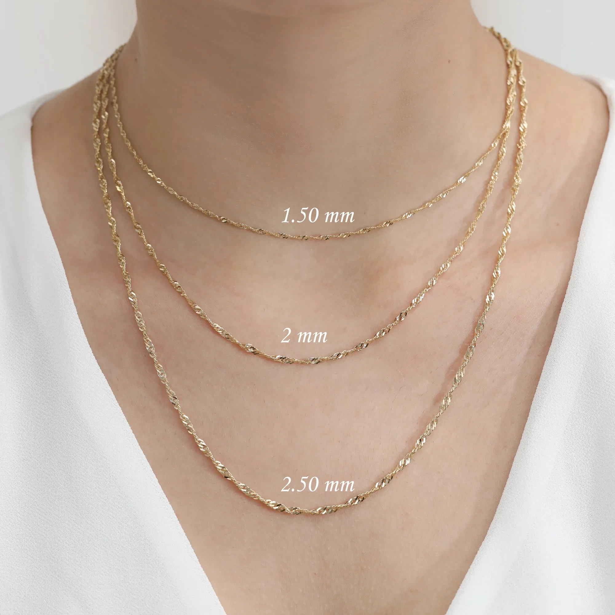 Singapore Chain Necklace, Simi SARAHELISE