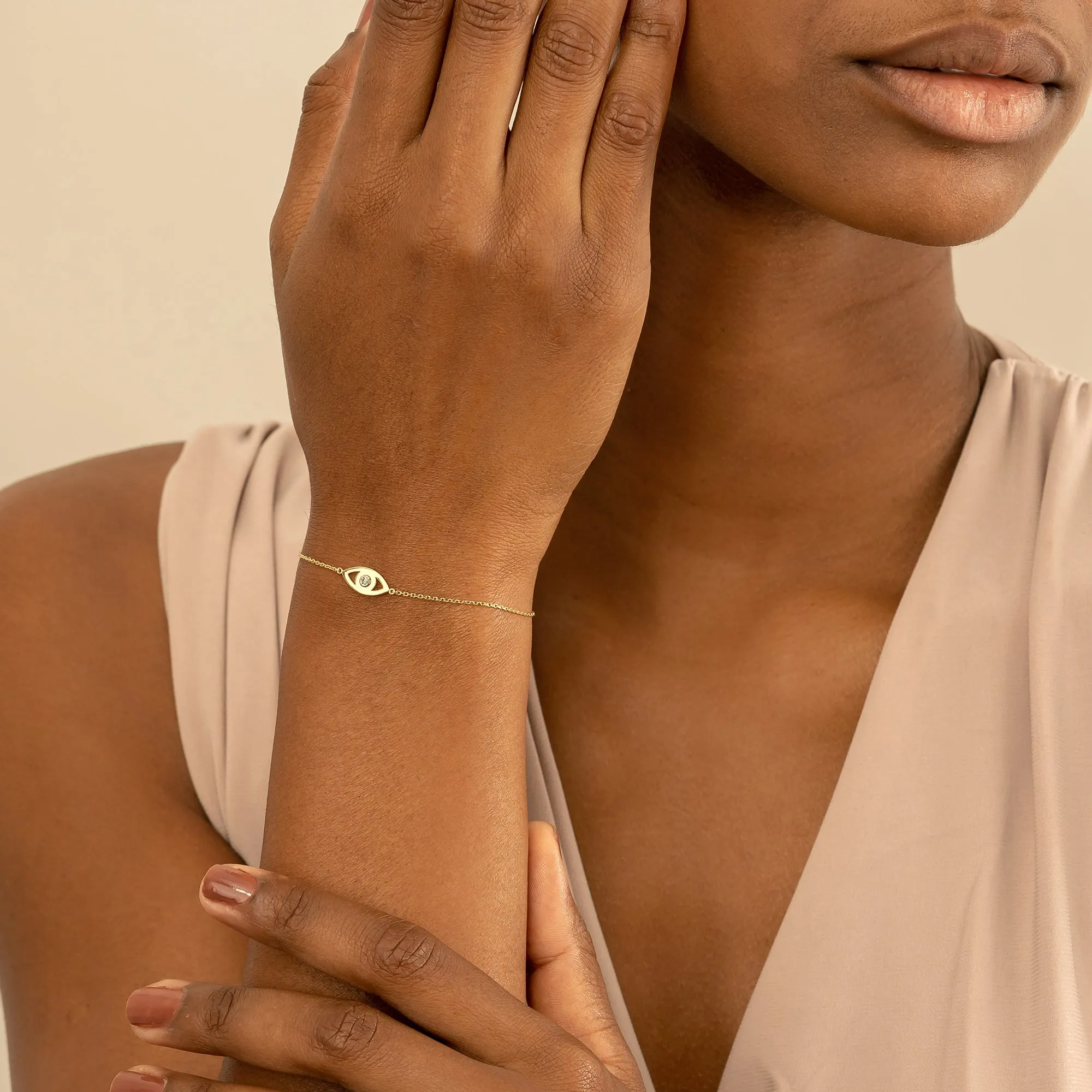 Single Diamond Eye Bracelet, Lucinda SARAHELISE