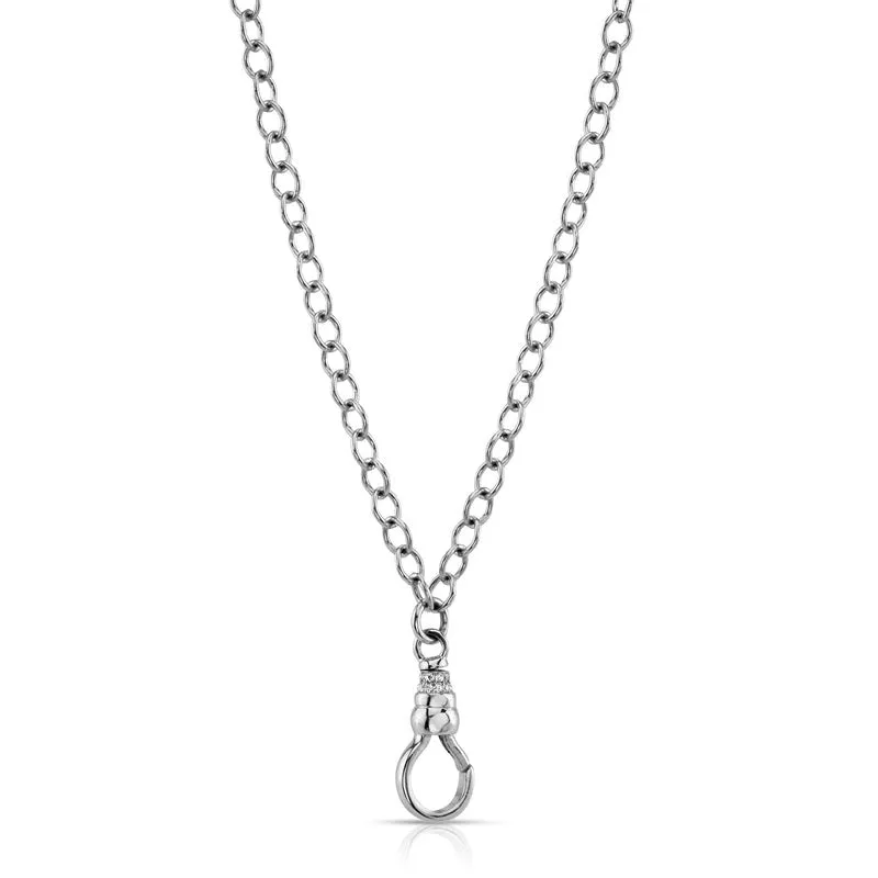 Single Stone Platinum Evren Chain Necklace Croghans