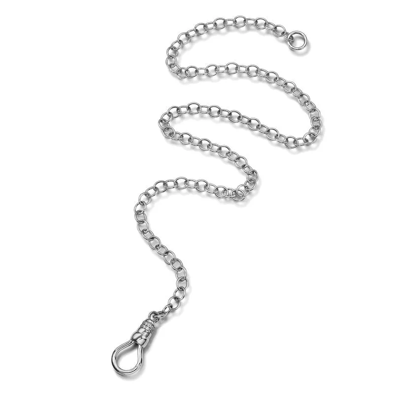 Single Stone Platinum Evren Chain Necklace Croghans
