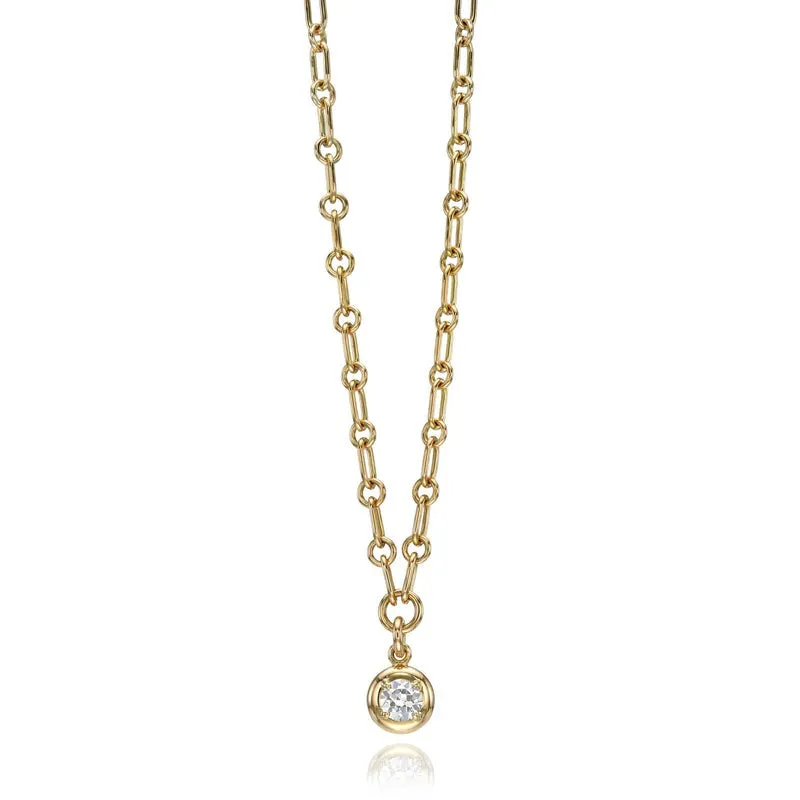 Single Stone Randi Drop Necklace Croghans