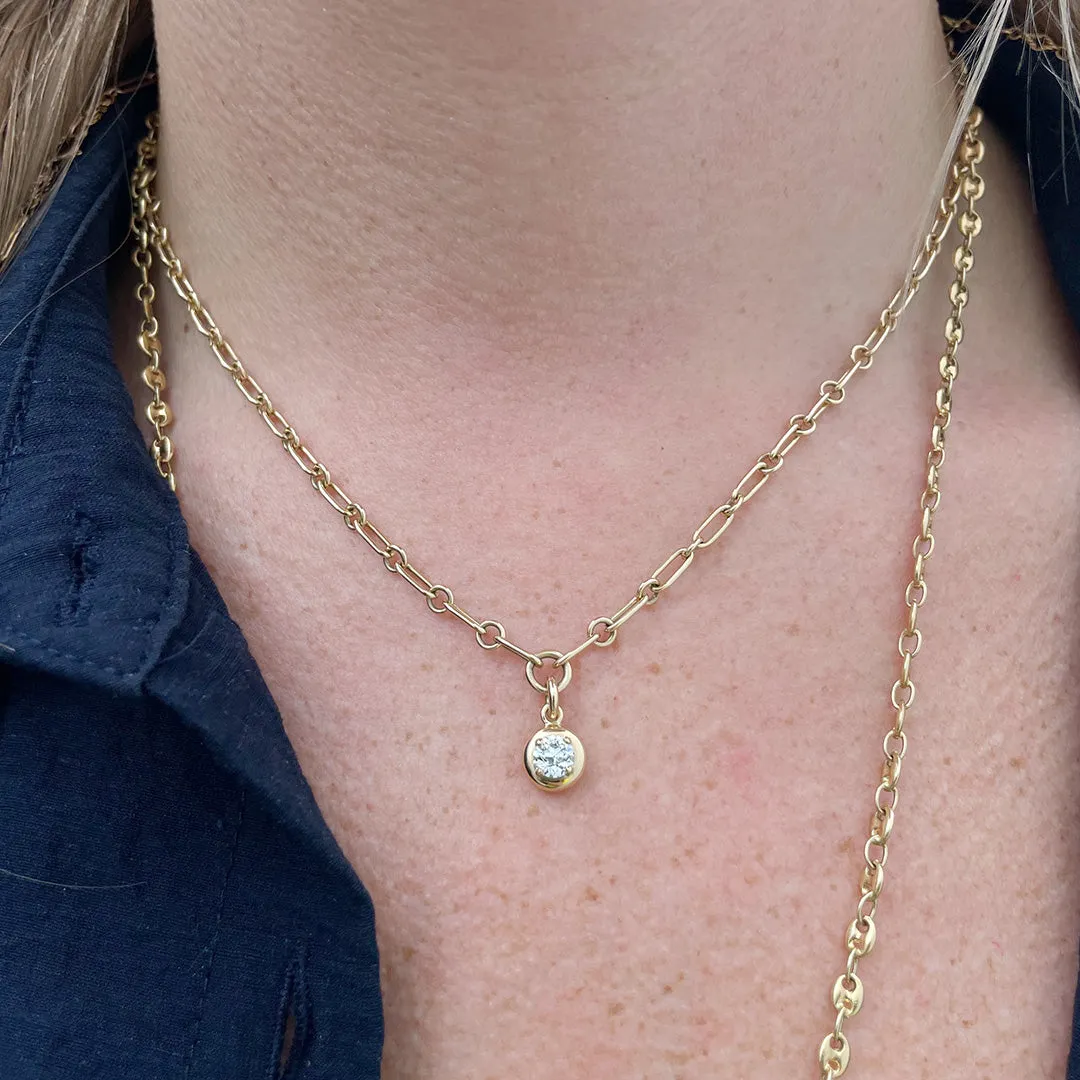 Single Stone Randi Drop Necklace Croghans