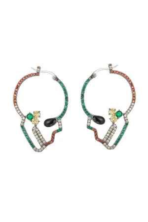 Skull Head Earrings