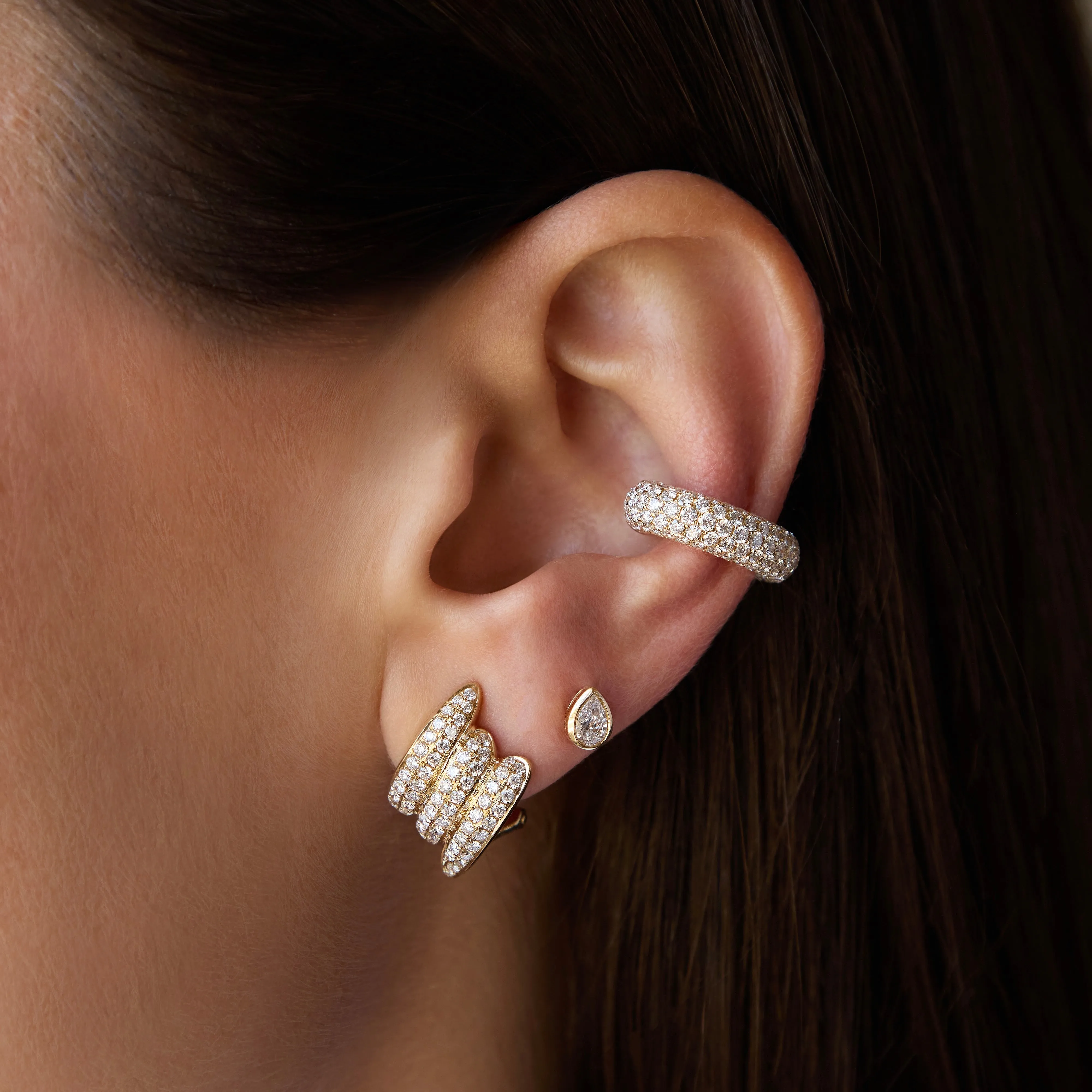 SMALL DIAMOND CLAIRE EARRINGS Anita Ko