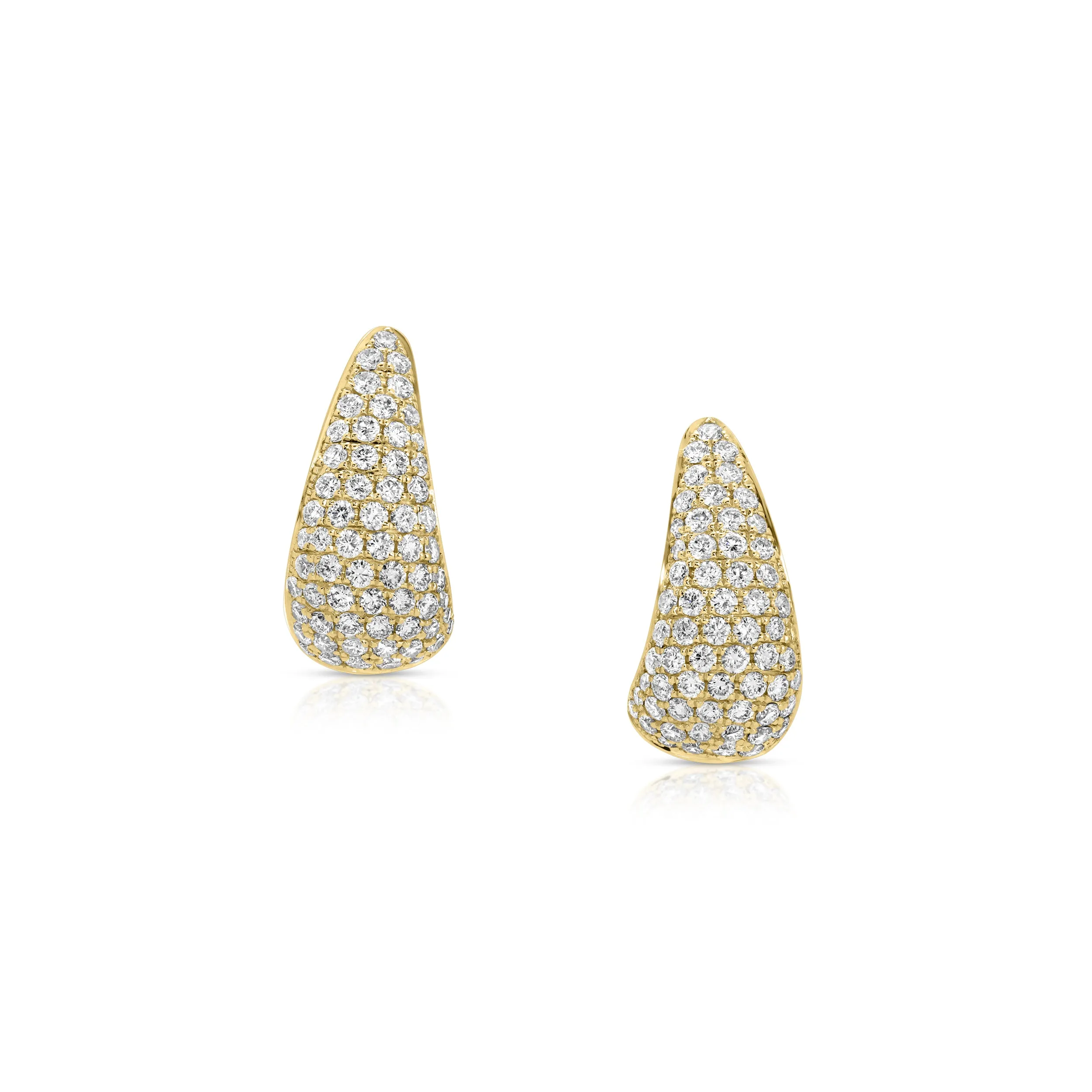 SMALL DIAMOND CLAW EARRINGS Anita Ko