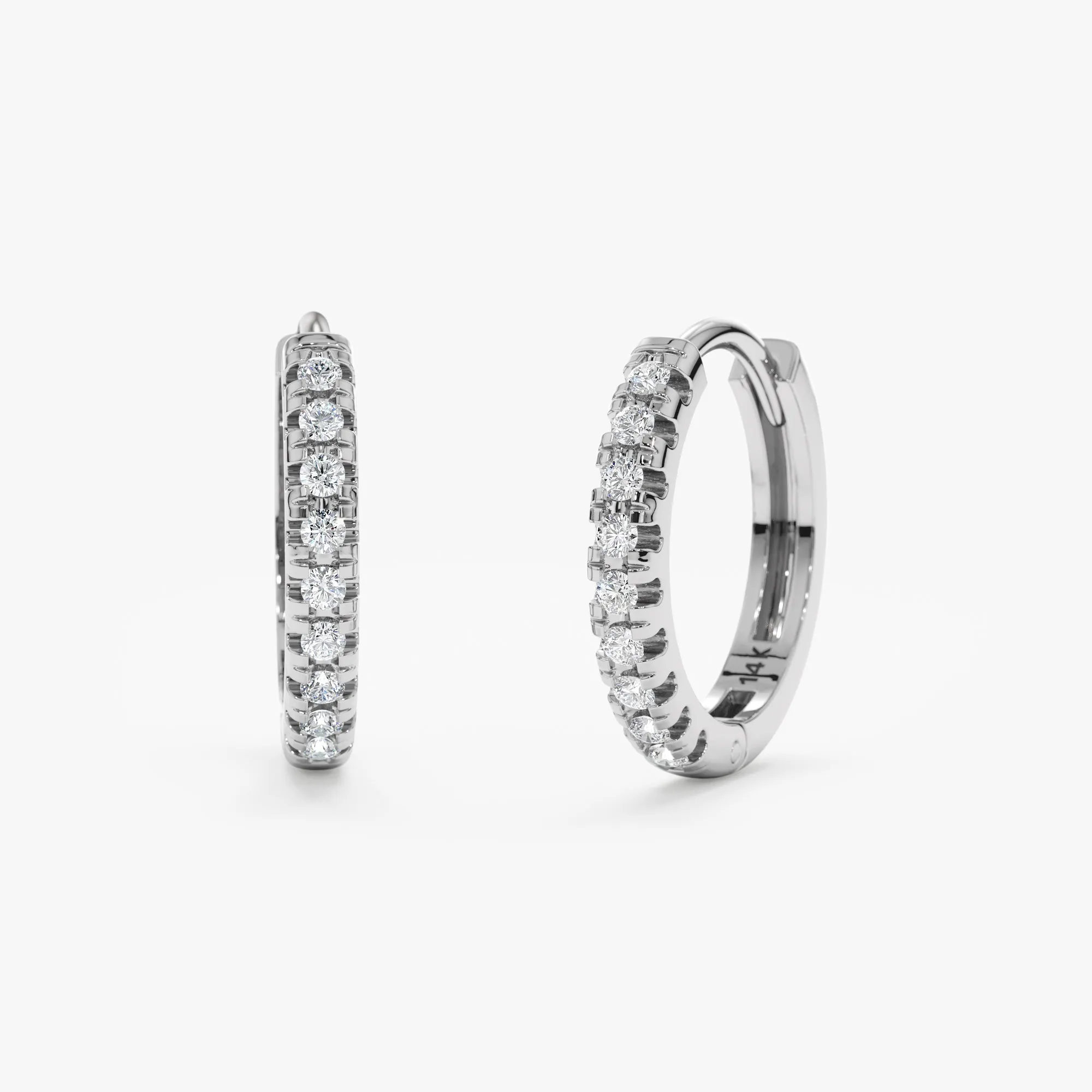 Small Diamond Huggies, Javiera SARAHELISE