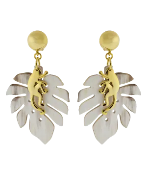 Small Jungle Horn Earrings
