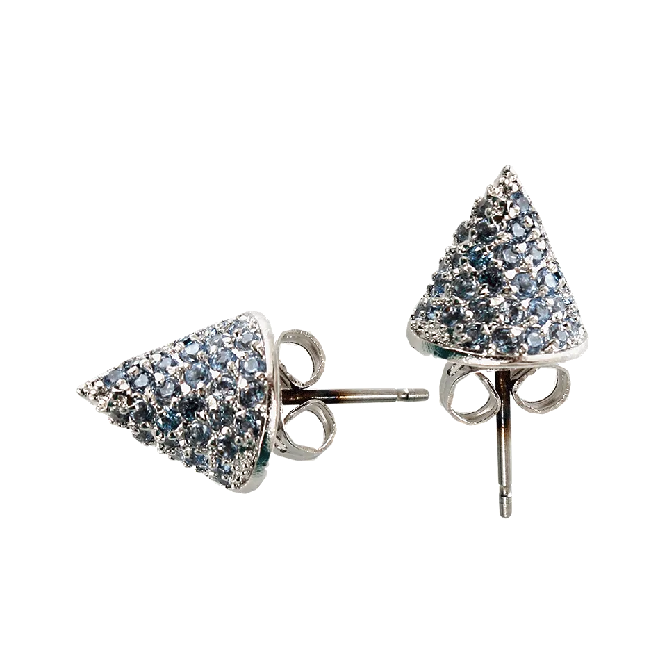 Small Pave Cone Studs
