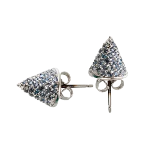 Small Pave Cone Studs